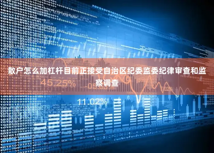 散户怎么加杠杆目前正接受自治区纪委监委纪律审查和监察调查